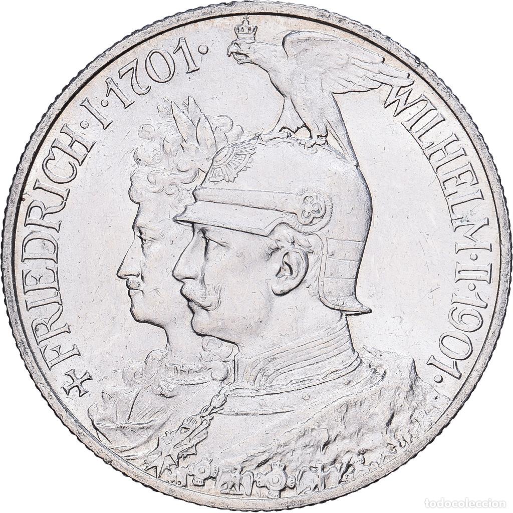 Monedas antiguas de Europa: [#1167784] Estados alemanes, PRUSSIA, Wilhelm II, 2 Mark, 1901, Berlin, Plata, EBC+, KM:525