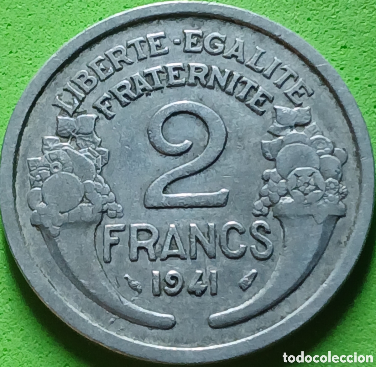 Monedas antiguas de Europa: Francia 2 francos 1941 km#886a