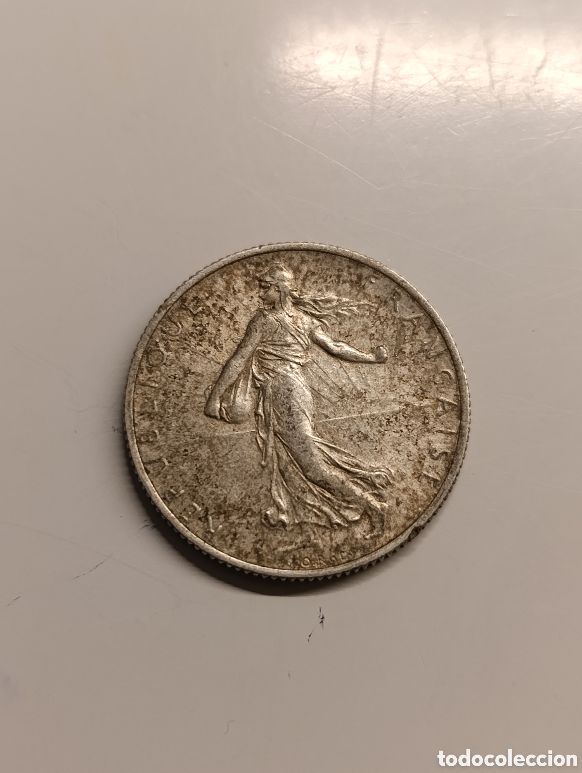 Monedas antiguas de Europa: Francia 2 Francos 1918 - Semeuse - Plata 835&permil; - BC/MBC