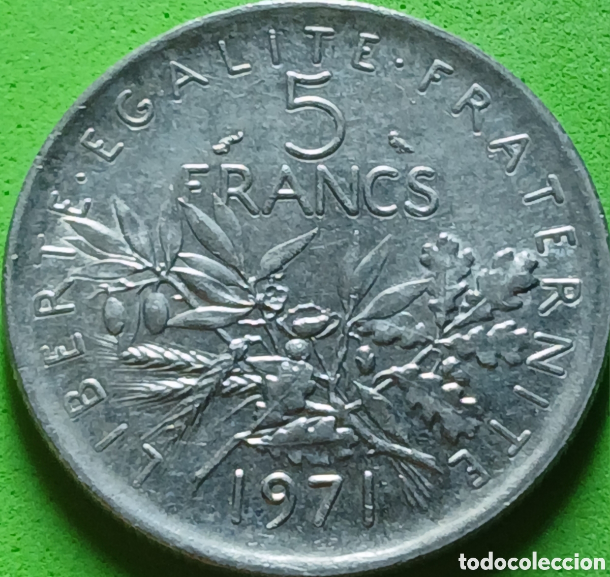 Monedas antiguas de Europa: Francia 5 francos 1971 km#926a