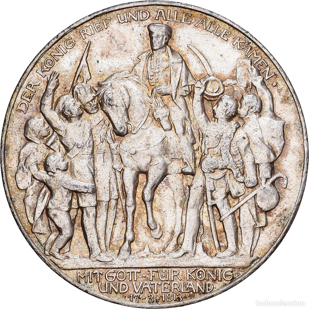 Monedas antiguas de Europa: [#1167742] Estados alemanes, PRUSSIA, Wilhelm II, 3 Mark, 1913, Berlin, Plata, EBC+, KM:534