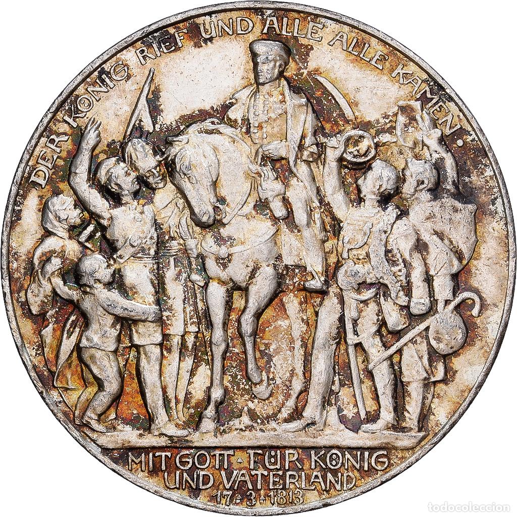 Monedas antiguas de Europa: [#1167741] Estados alemanes, PRUSSIA, Wilhelm II, 3 Mark, 1913, Berlin, Plata, EBC+, KM:534