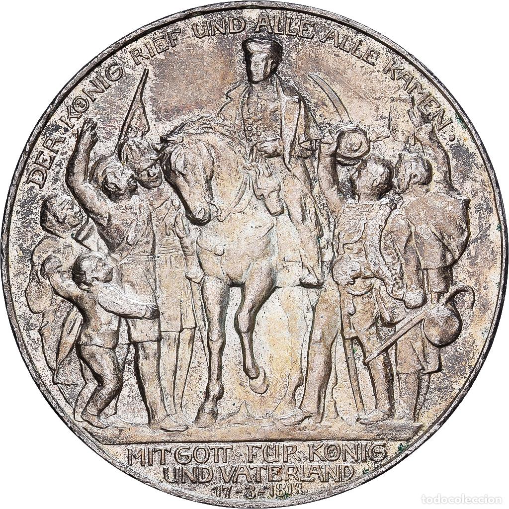 Monedas antiguas de Europa: [#1167740] Estados alemanes, PRUSSIA, Wilhelm II, 3 Mark, 1913, Berlin, Plata, EBC, KM:534