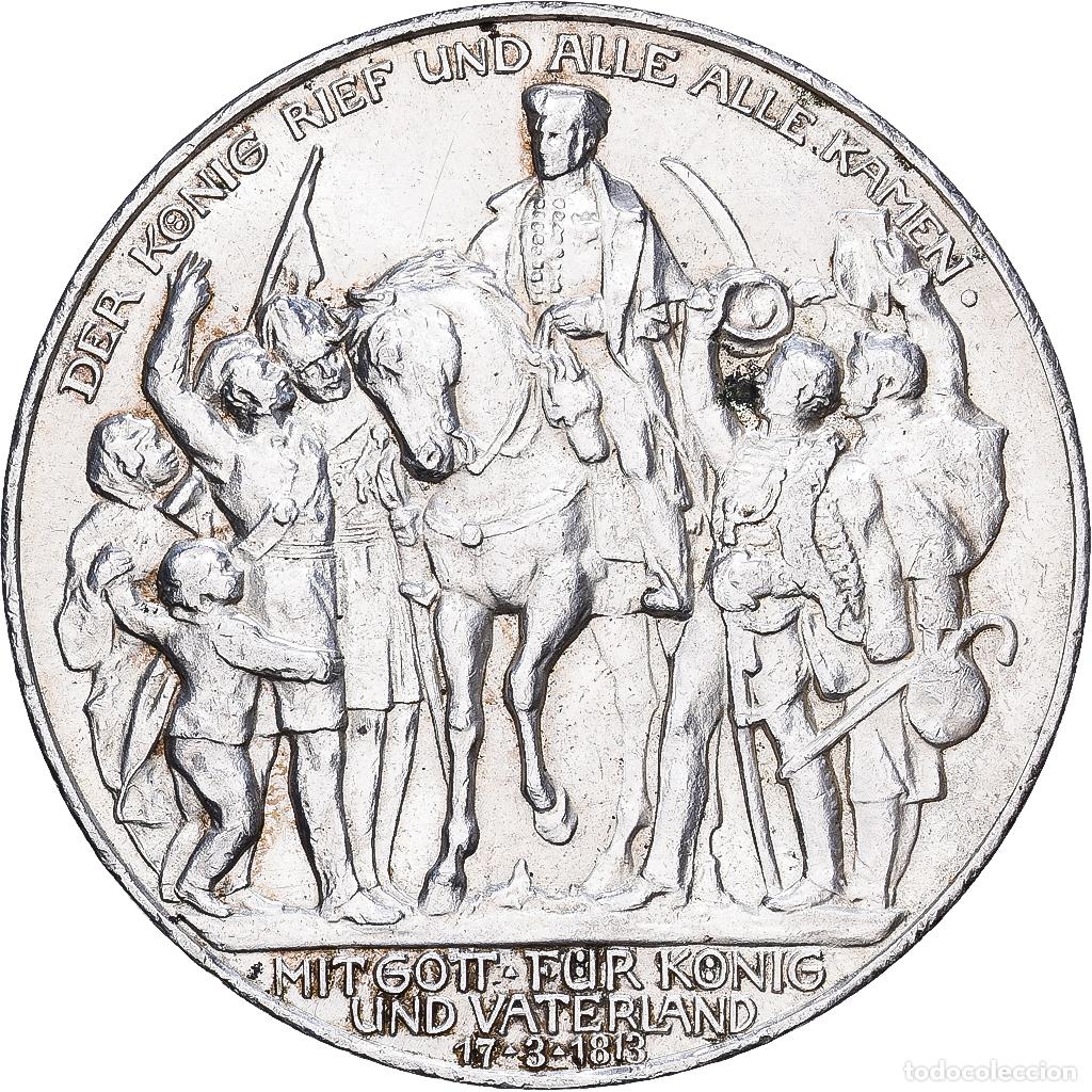 Monedas antiguas de Europa: [#1167739] Estados alemanes, PRUSSIA, Wilhelm II, 3 Mark, 1913, Berlin, Plata, EBC, KM:534