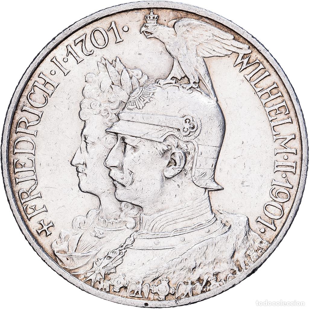 Monedas antiguas de Europa: [#1167783] Estados alemanes, PRUSSIA, Wilhelm II, 2 Mark, 1901, Berlin, Plata, EBC, KM:525