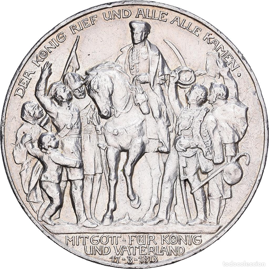 Monedas antiguas de Europa: [#1167738] Estados alemanes, PRUSSIA, Wilhelm II, 3 Mark, 1913, Berlin, Plata, EBC, KM:534