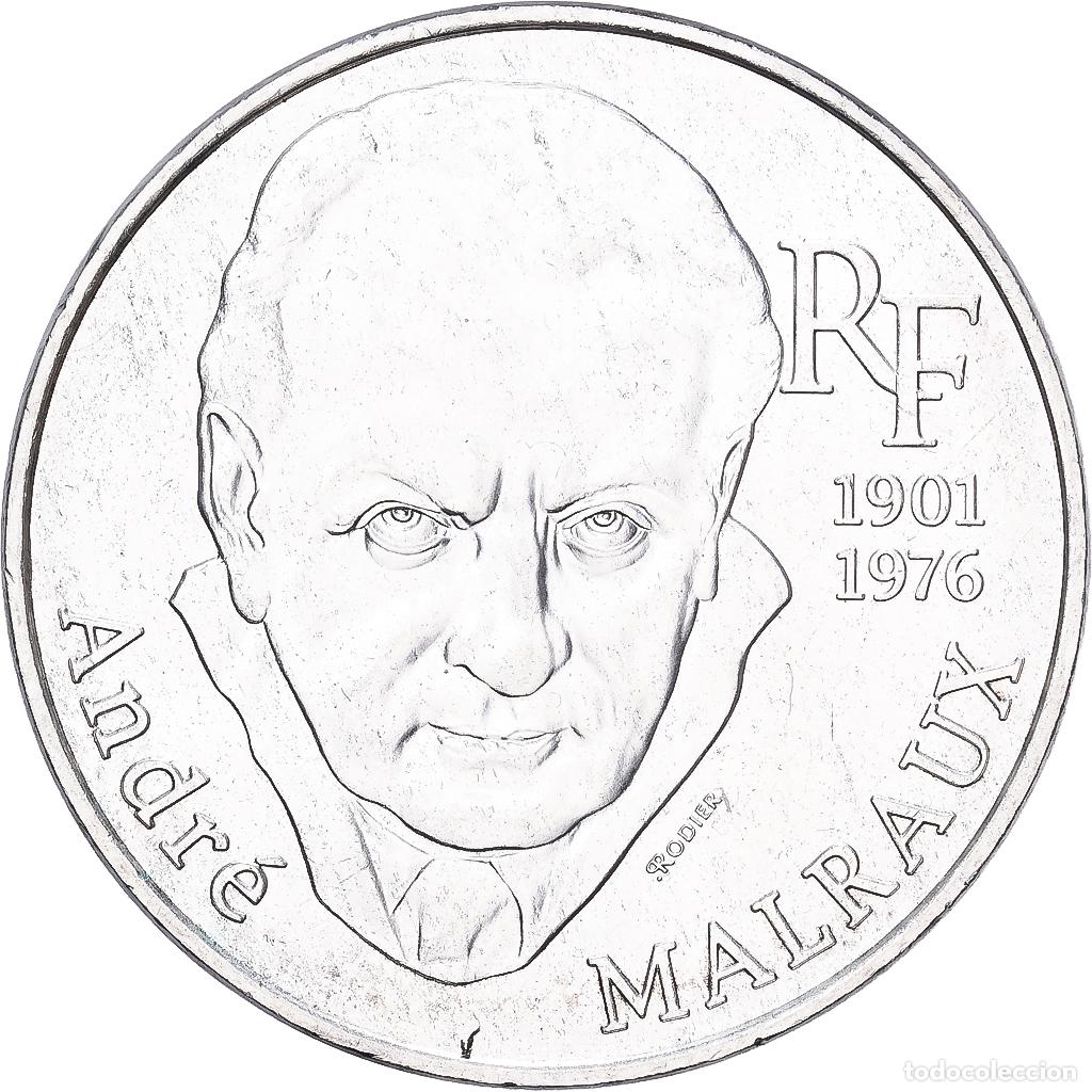 Monedas antiguas de Europa: [#1167908] Francia, 100 Francs, Andr&eacute; Malraux, 1997, Plata, EBC+, KM:1188