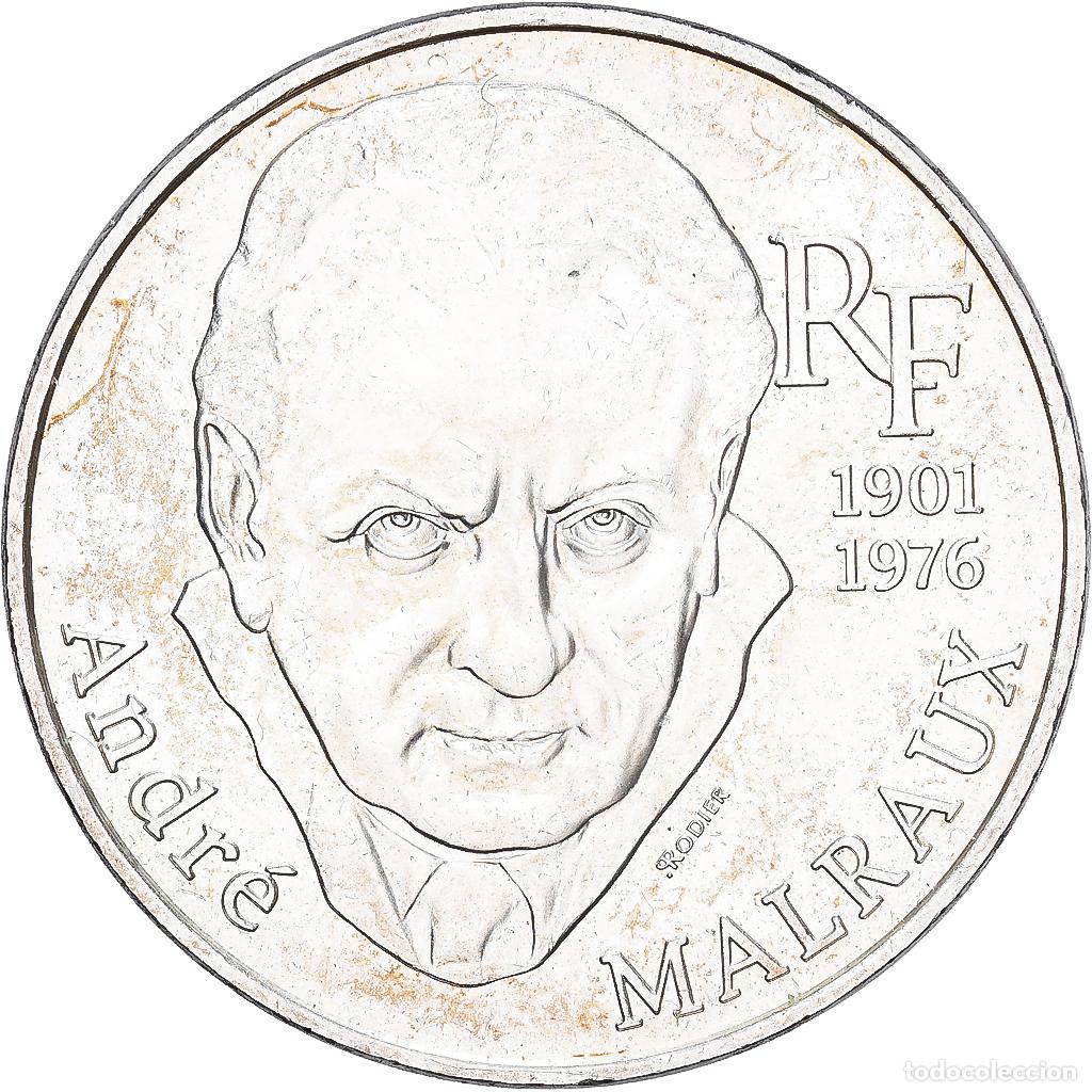 Monedas antiguas de Europa: [#1167907] Francia, 100 Francs, Andr&eacute; Malraux, 1997, Plata, EBC+, KM:1188