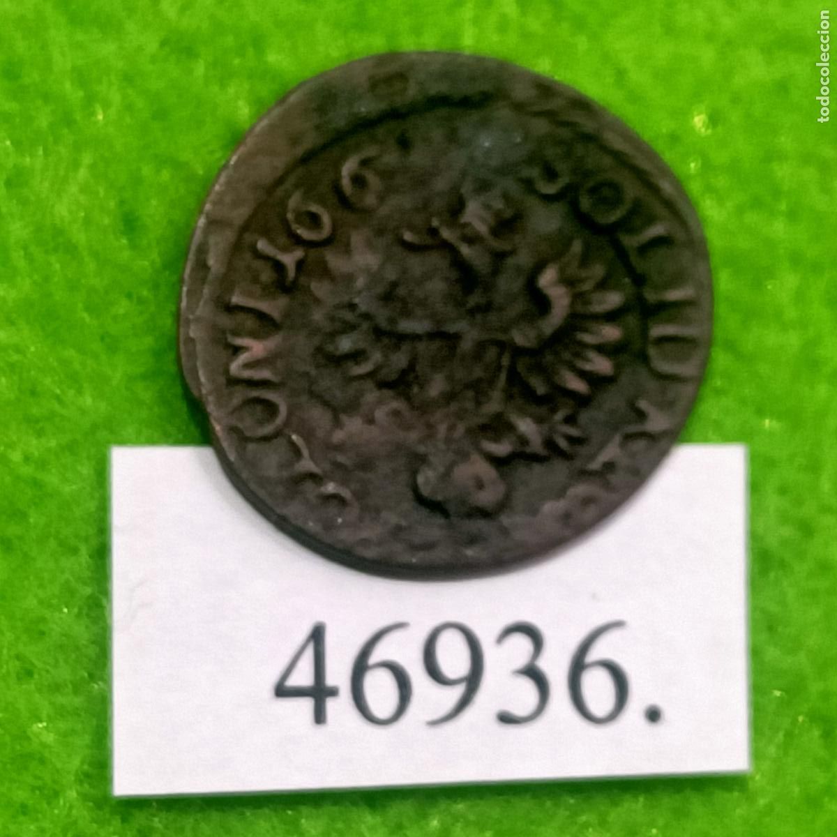 Monedas antiguas de Europa: Polonia 1 Szeląg, s&oacute;lido, Schilling, 166-, Juan II Casimiro Vasa.Mancomunidad Polaco-Lituana