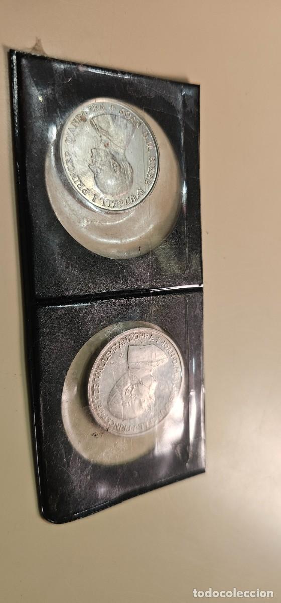 Monedas antiguas de Europa: Preciosas monedas plata Andorra 1980 y 1986