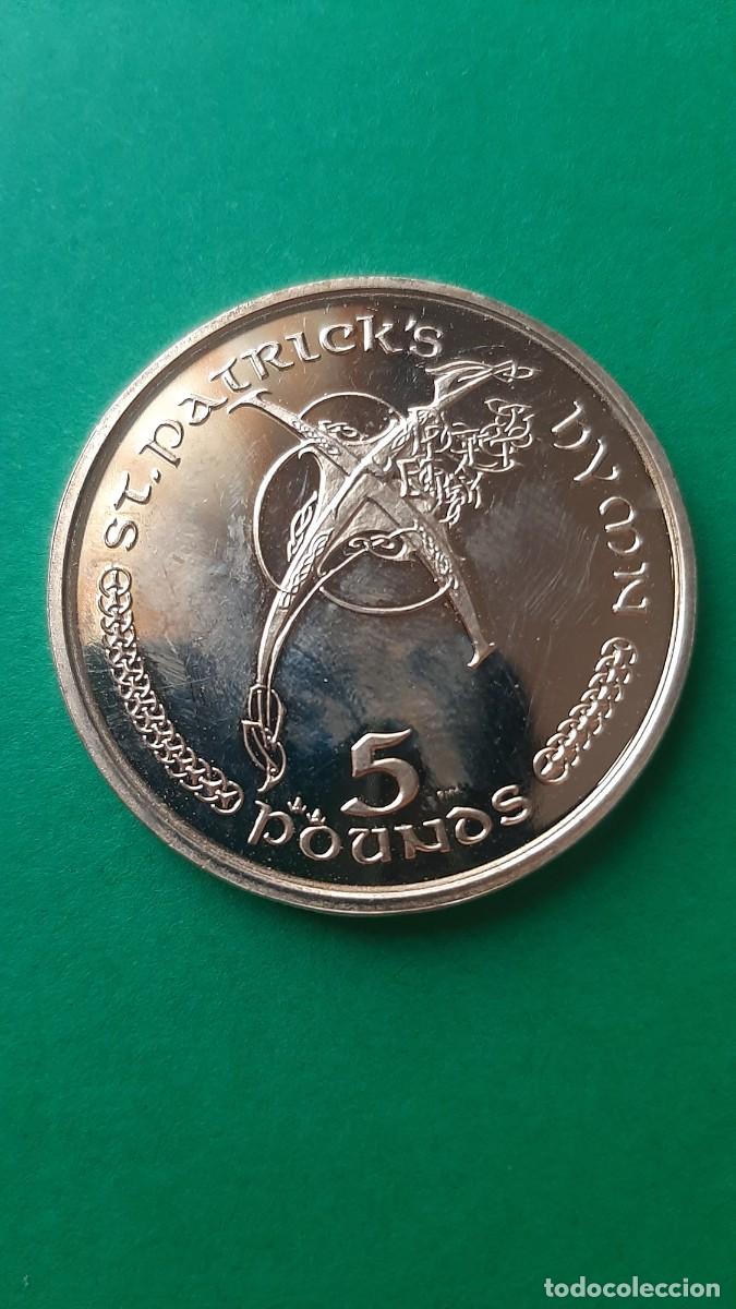 Monedas antiguas de Europa: (ISLA DE MAN)(2000)(VIRENIUM) 5 POUNDS ST. PATRICK'S HYMN ELIZABETH II