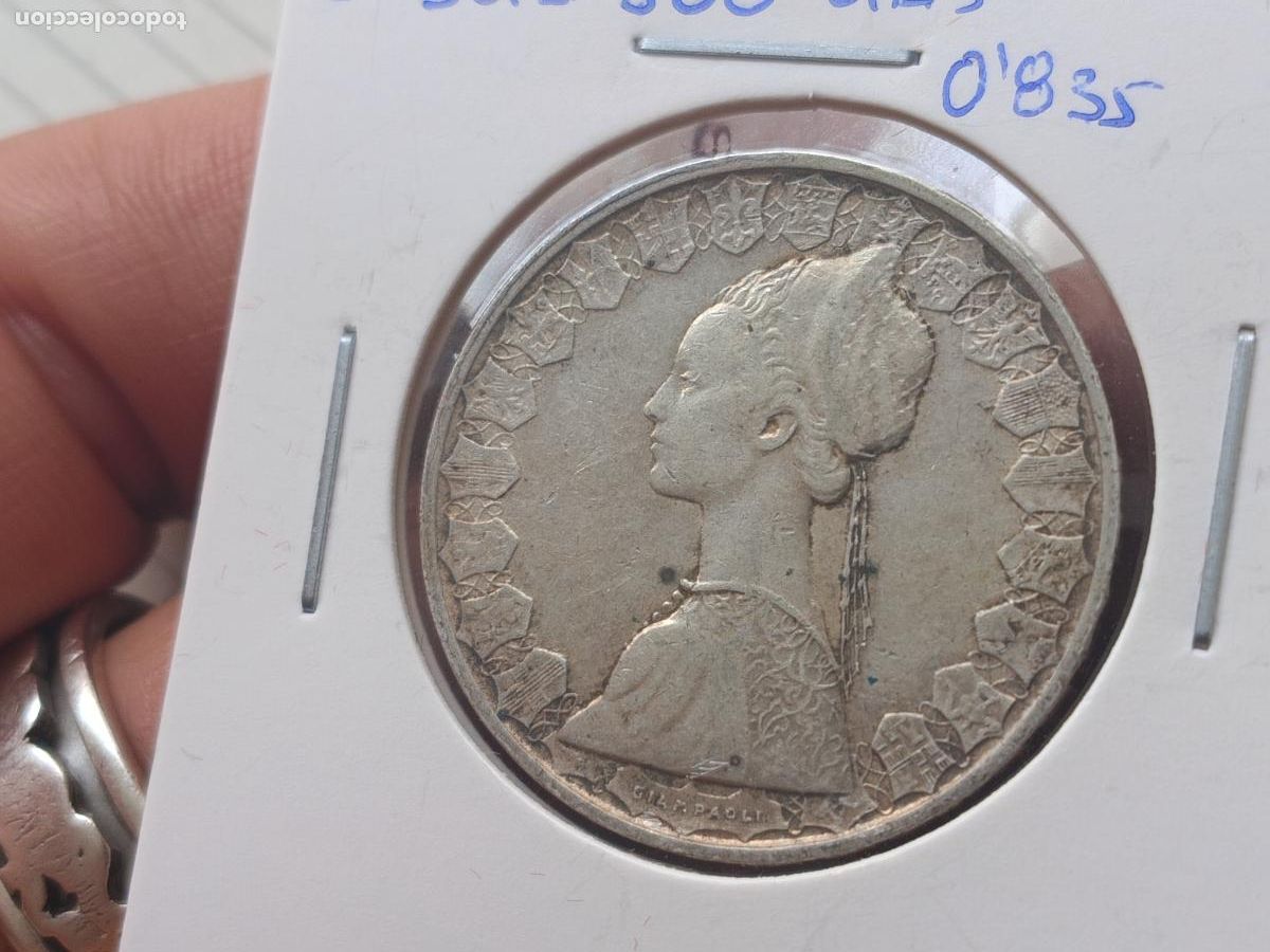 Monedas antiguas de Europa: ITALIA 500 LIRAS 1958 PLATA