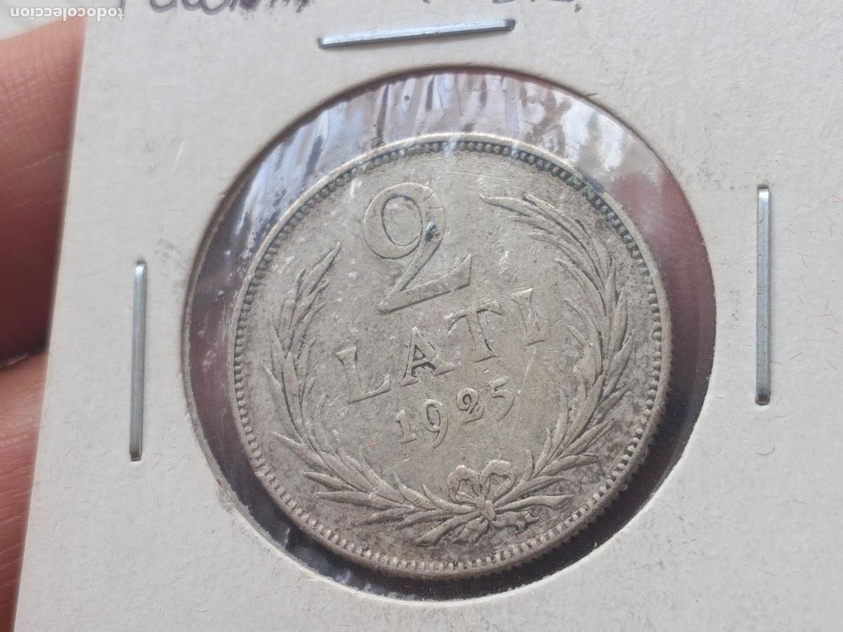 Monedas antiguas de Europa: LETONIA , 2 LATI , 1925 PLATA
