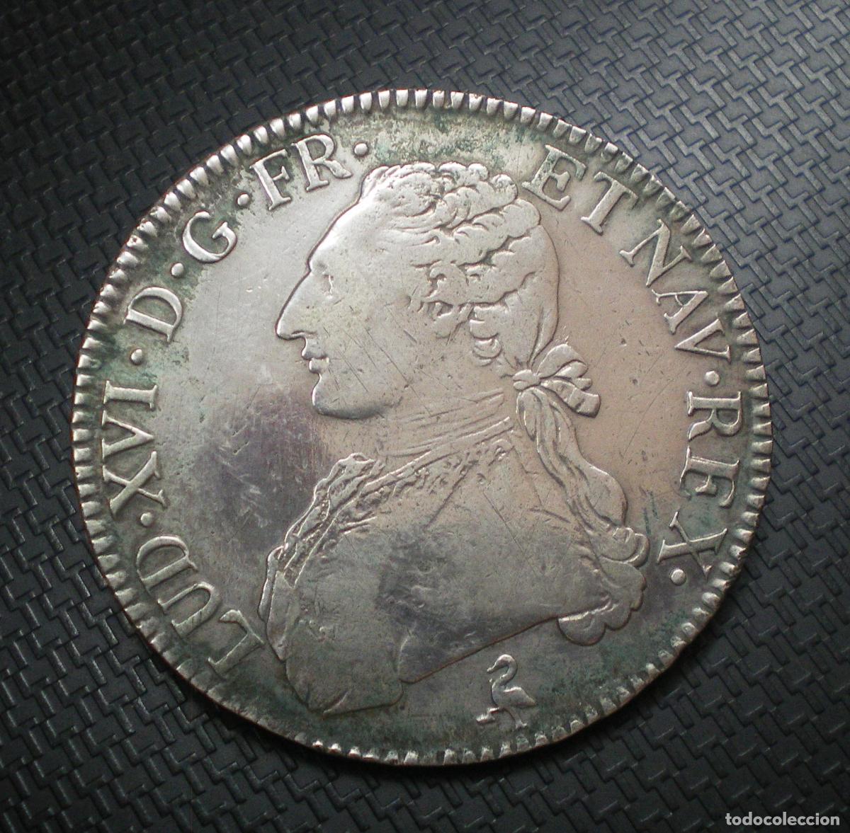 Monedas antiguas de Europa: FRANCIA - ECU de PLATA - LUIS XVI - 1782 A