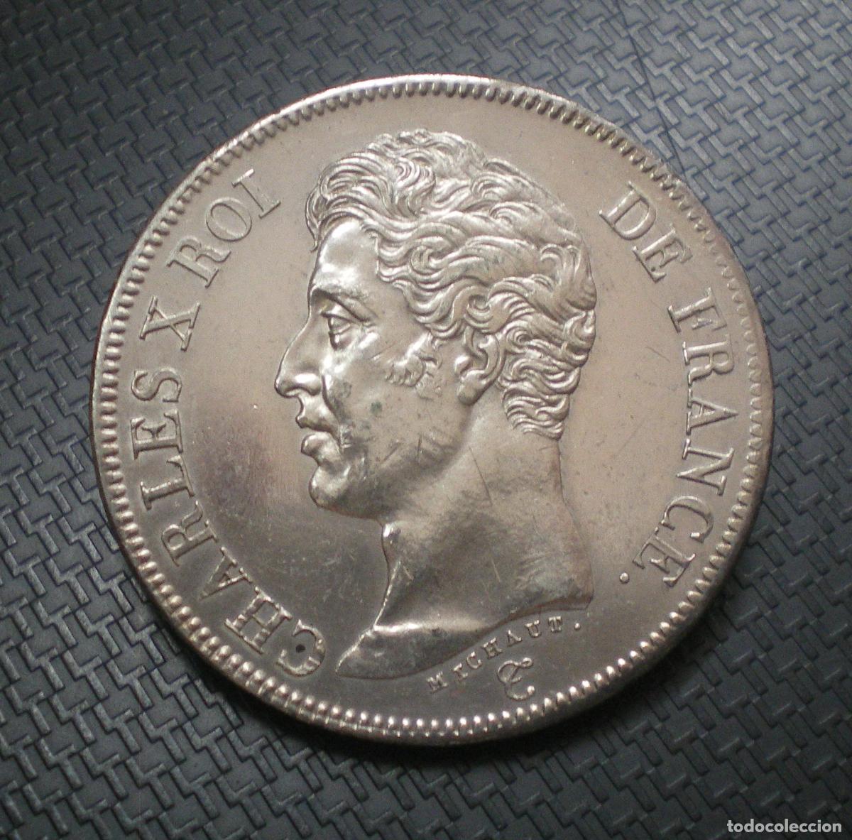 Monedas antiguas de Europa: FRANCIA - 5 FRANCOS de PLATA - CARLOS X - 1826 A - EBC+