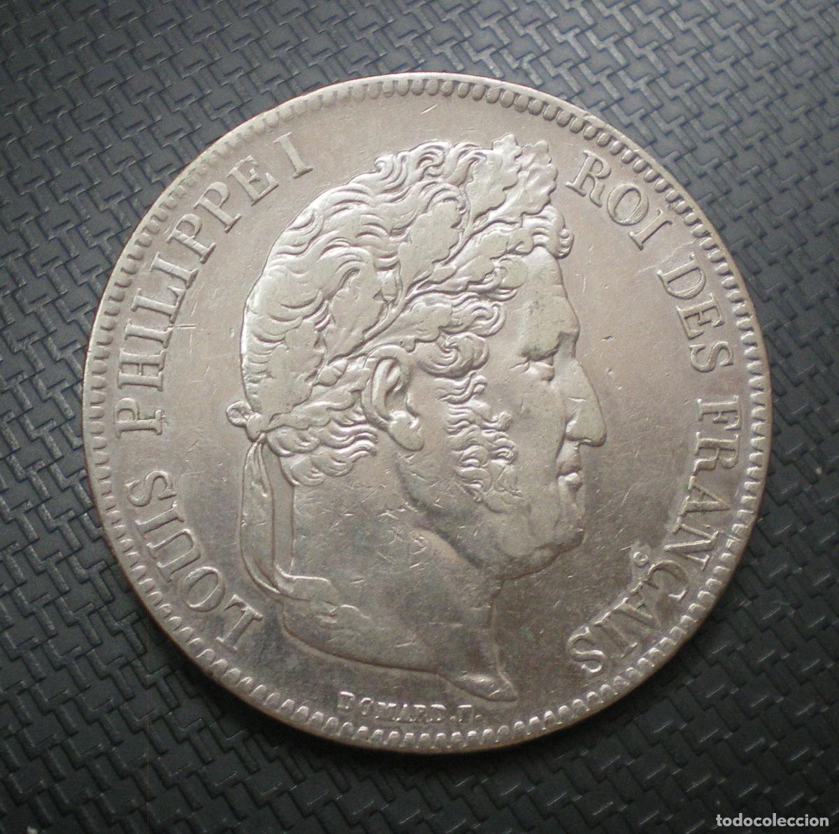 Monedas antiguas de Europa: FRANCIA - 5 FRANCOS de PLATA - LUIS FELIPE I - 1838 A