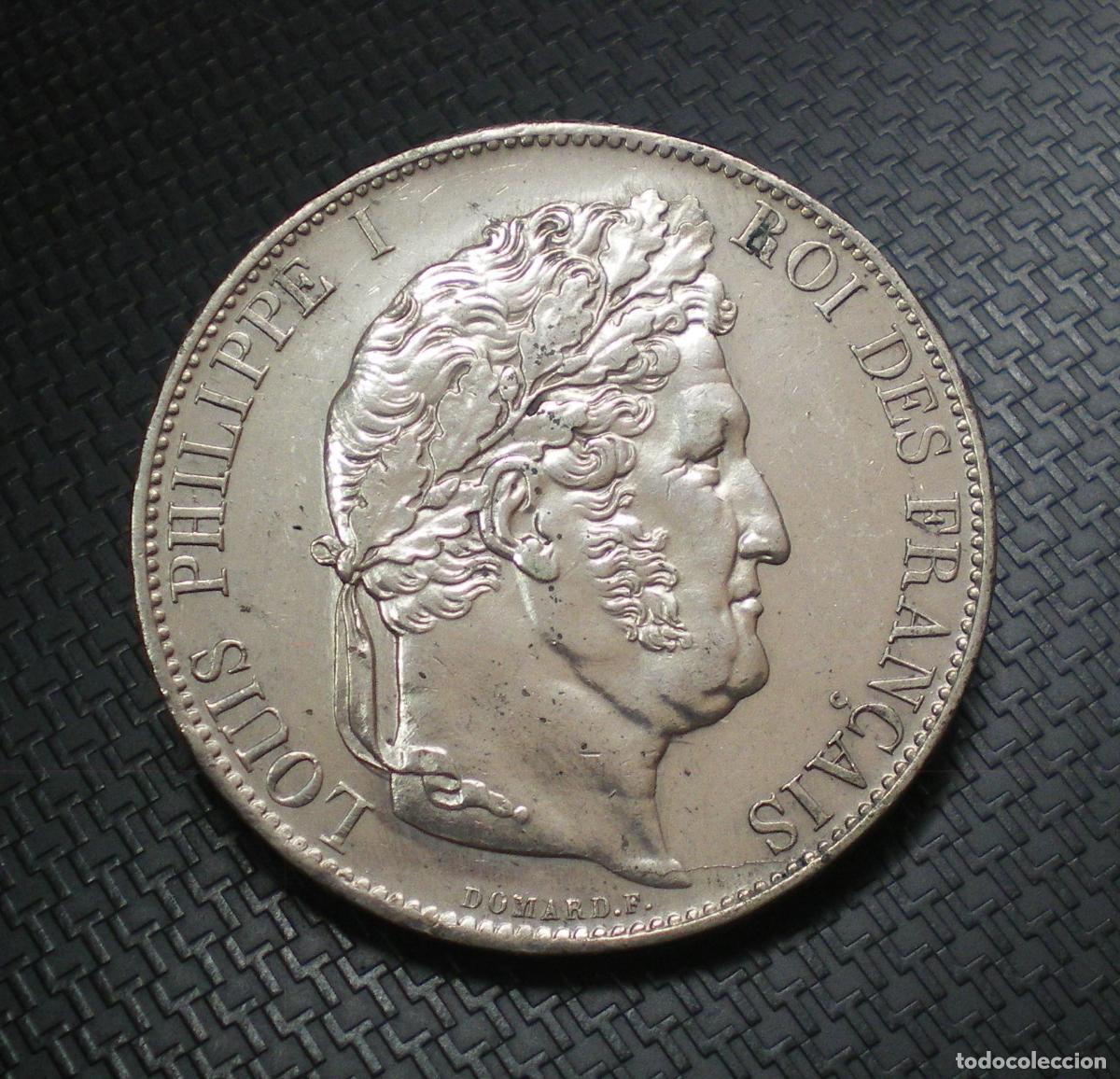 Monedas antiguas de Europa: FRANCIA - 5 FRANCOS de PLATA - LUIS FELIPE I - 1847 BB