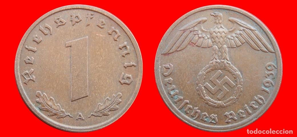 Monedas antiguas de Europa: 1 REICHSPFENNIG 1939A TERCER REICH ALEMANIA-151073
