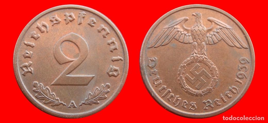 Monedas antiguas de Europa: 2 REICHSPFENNIG 1939A TERCER REICH ALEMANIA-151075