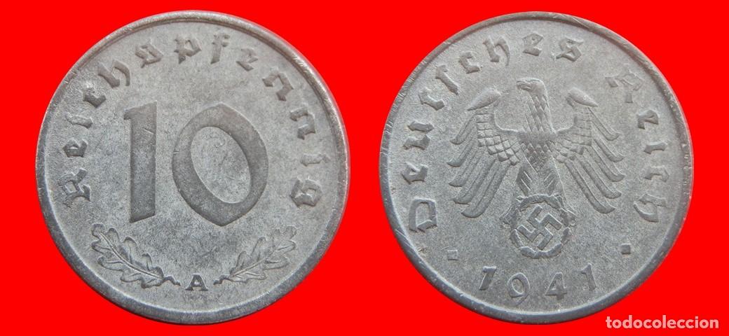 Monedas antiguas de Europa: 10 REICHSPFENNIG 1941A ZINC TERCER REICH ALEMANIA-151081