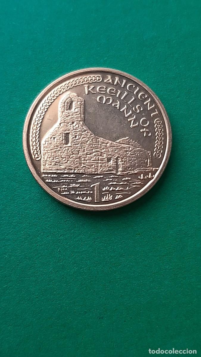 Monedas antiguas de Europa: (ISLA DE MAN)(2000)(ACERO BA&Ntilde;ADO EN COBRE) 1 PENCE ANCIENT KEEILLS ON MANN ELIZABETH II