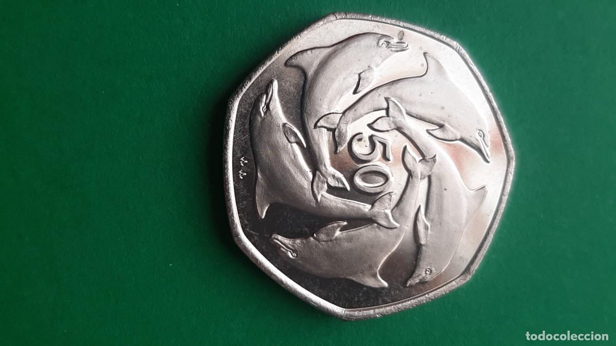 Monedas antiguas de Europa: (GIBRALTAR)(1994)(CUPRONIQUEL) 50 PENCE DELF&Iacute;N ELIZABETH II