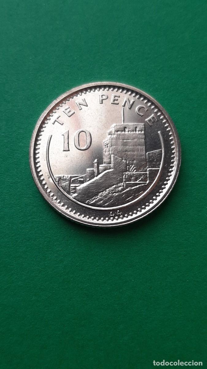 Monedas antiguas de Europa: (GIBRALTAR)(1994)(CUPRONIQUEL) 10 PENCE CASTILLO ELIZABETH II