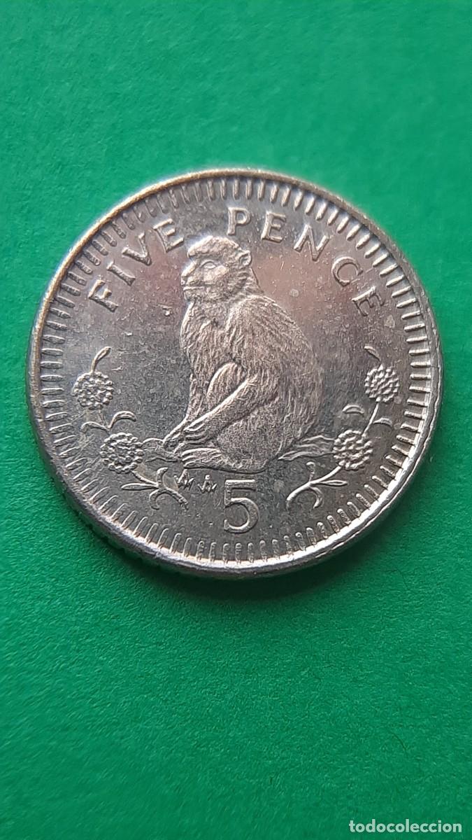 Monedas antiguas de Europa: (GIBRALTAR)(1994)(CUPRONIQUEL) 5 PENCE MONO ELIZABETH II