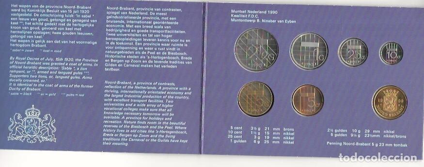 Monedas antiguas de Europa: NEDERLAND CARPETA DE A&Ntilde;O 1990