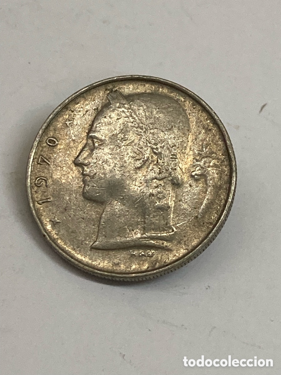Monedas antiguas de Europa: Moneda 1 Franc 1970 B&eacute;lgica