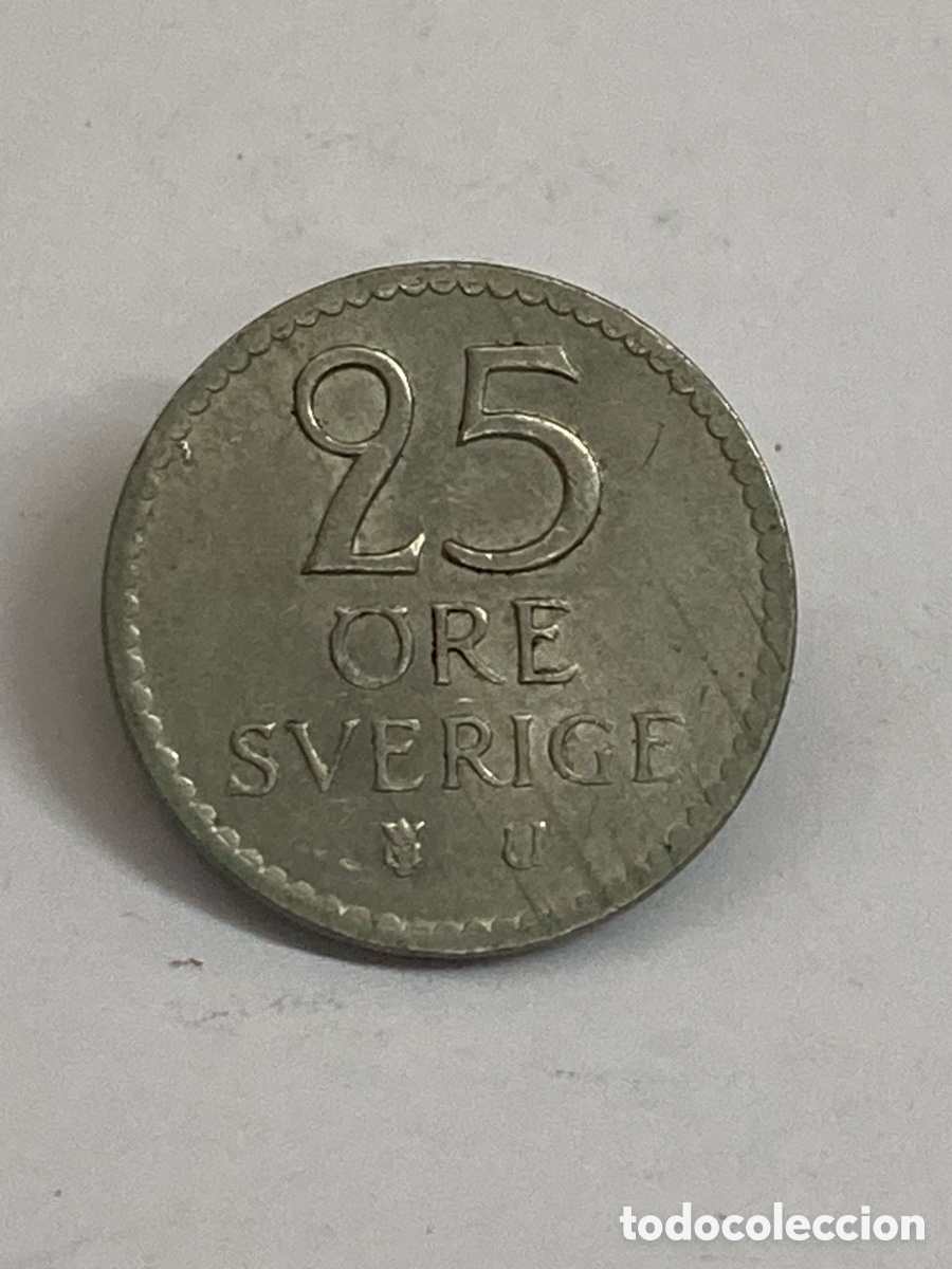 Monedas antiguas de Europa: Moneda 25 Ore 1965 Suecia