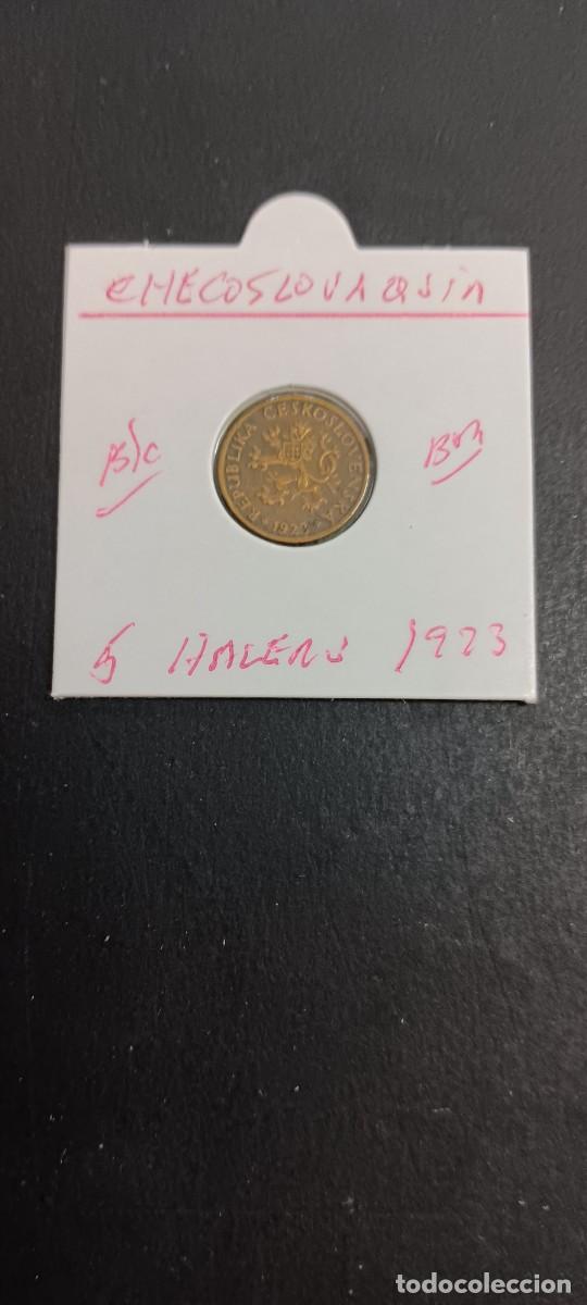 Monedas antiguas de Europa: CHECOSLOVAQUIA 5 HALERU 1923 BC KM=6 (BRONCE)
