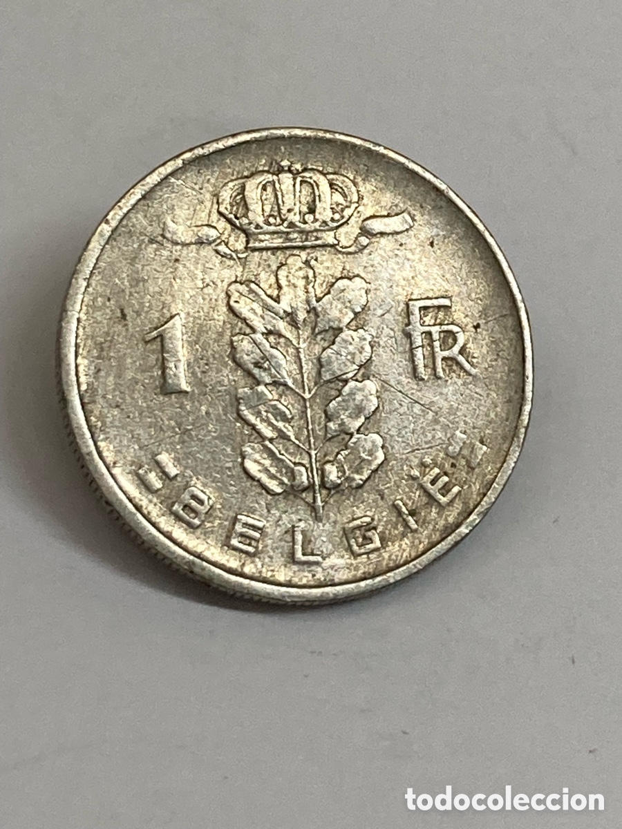 Monedas antiguas de Europa: Moneda 1franc B&eacute;lgica 1952