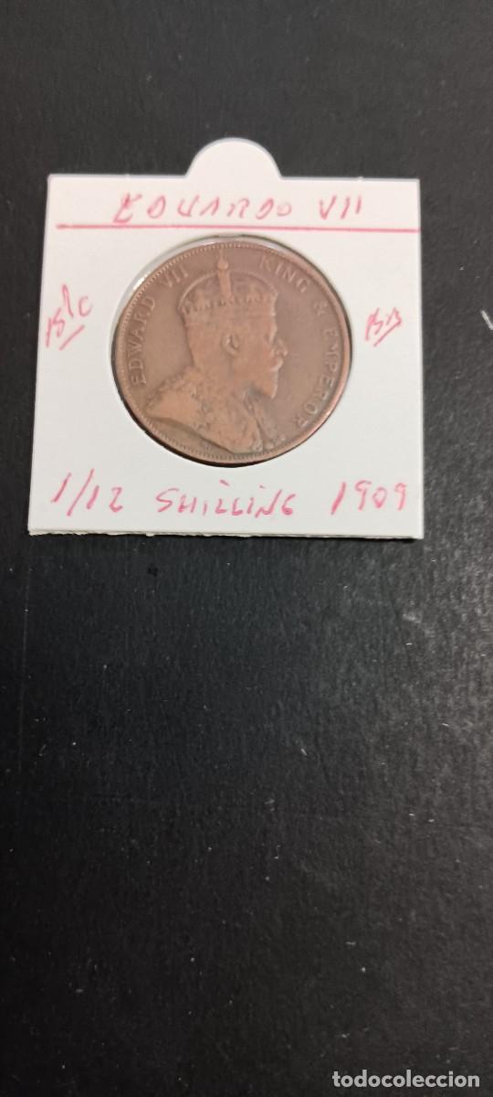 Monedas antiguas de Europa: JERSEY 1/12 SHILLING 1909 BC KM=10 (BRONCE) EDUARDO VII