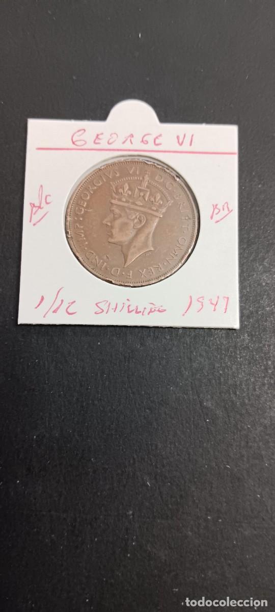 Monedas antiguas de Europa: JERSEY 1/12 SHILLING 1947 BC KM=18 (BRONCE) GEORGE VI