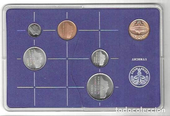 Monedas antiguas de Europa: NEDERLAN CARPETA A&Ntilde;O 1985 ESTA AGRIETEADA