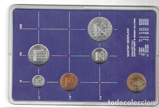 Monedas antiguas de Europa: NEDERLAND CARPETA A&Ntilde;O 1986