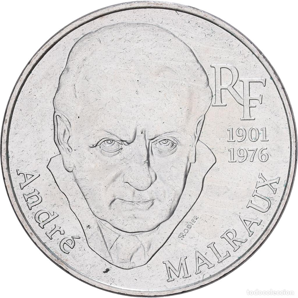 Monedas antiguas de Europa: [#1167614] Francia, 100 Francs, Andr&eacute; Malraux, 1997, Plata, MBC+, KM:1188