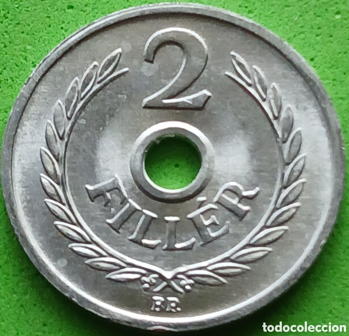 Moedas antigas da Europa: Hungr&iacute;a 2 filler 1980 km#546 ( SET) RARA (R)!!