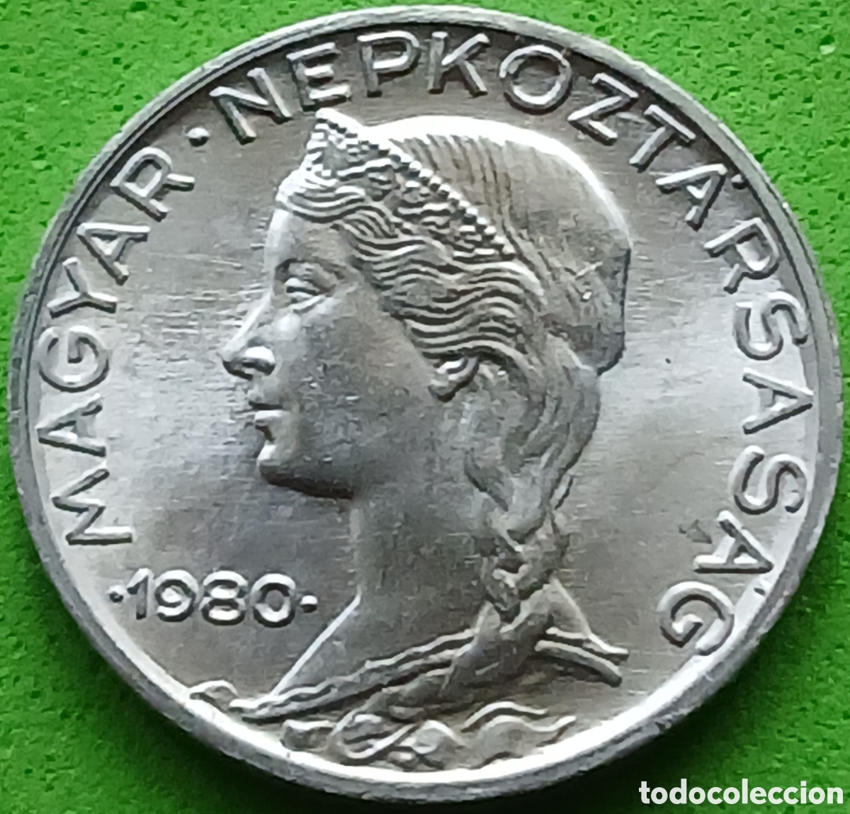 Moedas antigas da Europa: Hungr&iacute;a 5 filler 1980 km#549 (SET) RARA (R)!!