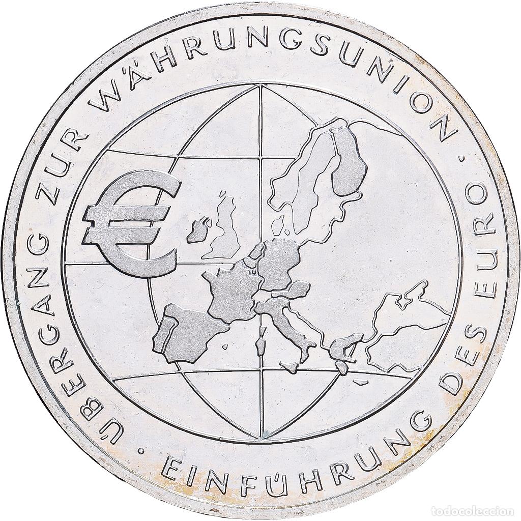 Alte M&uuml;nzen aus Europa: [#1167623] Alemania, 10 Euro, Introduction de l'euro, 2002, Stuttgart, Plata, SC, KM:215