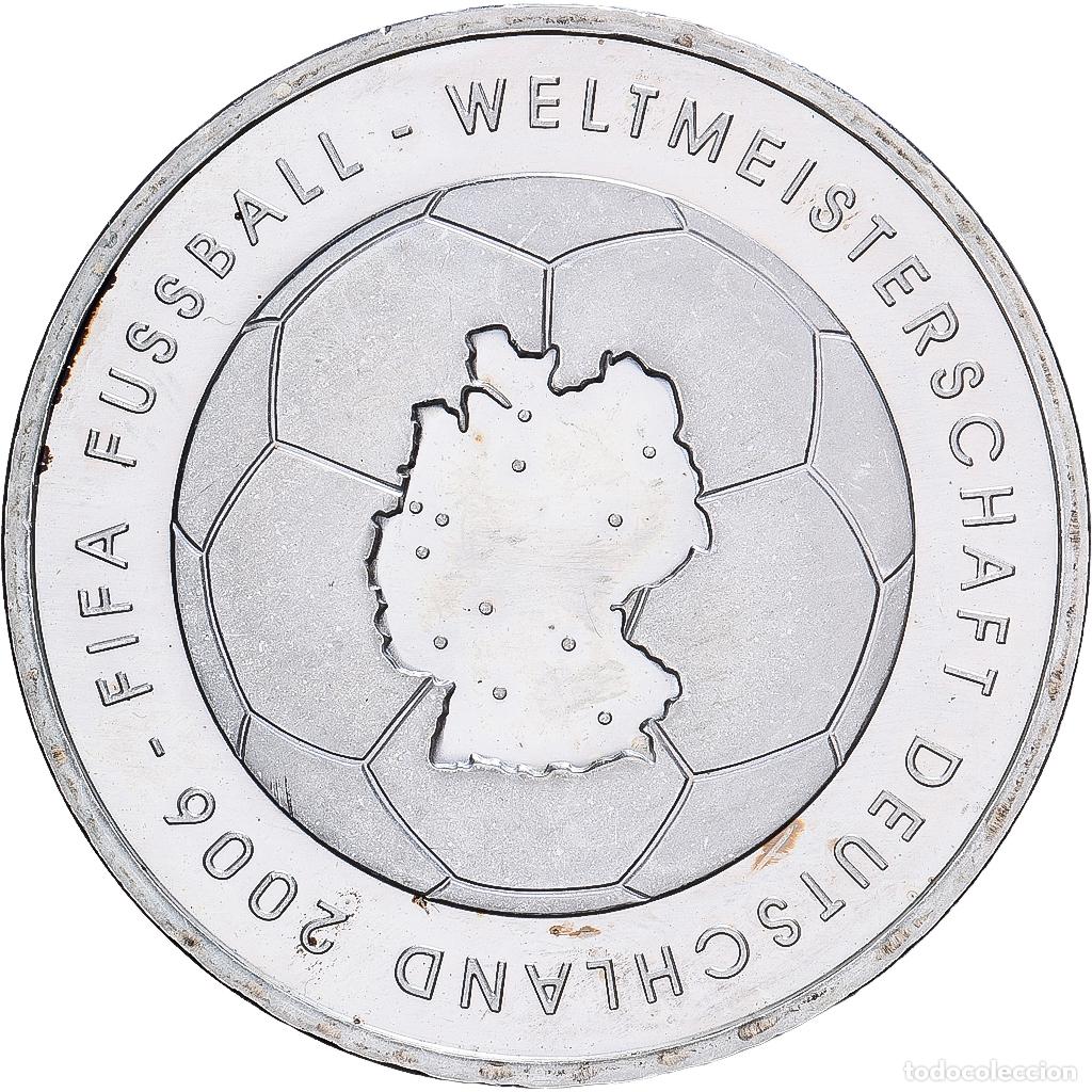Alte M&uuml;nzen aus Europa: [#1167625] Alemania, 10 Euro, 2006 FIFA World Cup, 2003, Stuttgart, Plata, EBC+, KM:223