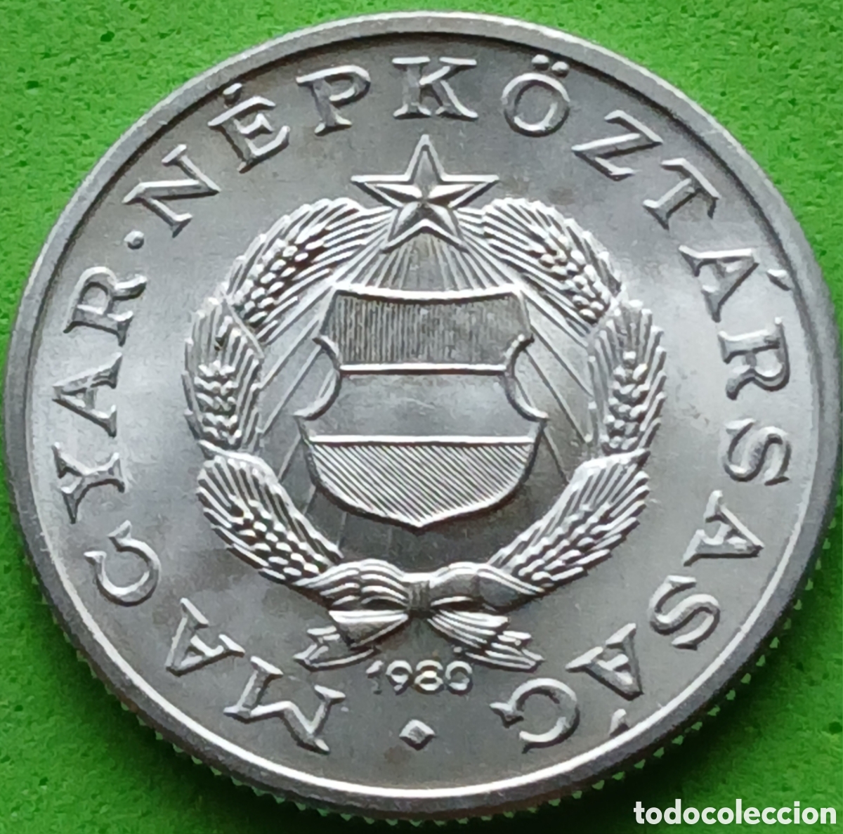 Monete antiche di Europa: Hungr&iacute;a 1 forint 1980 km#575