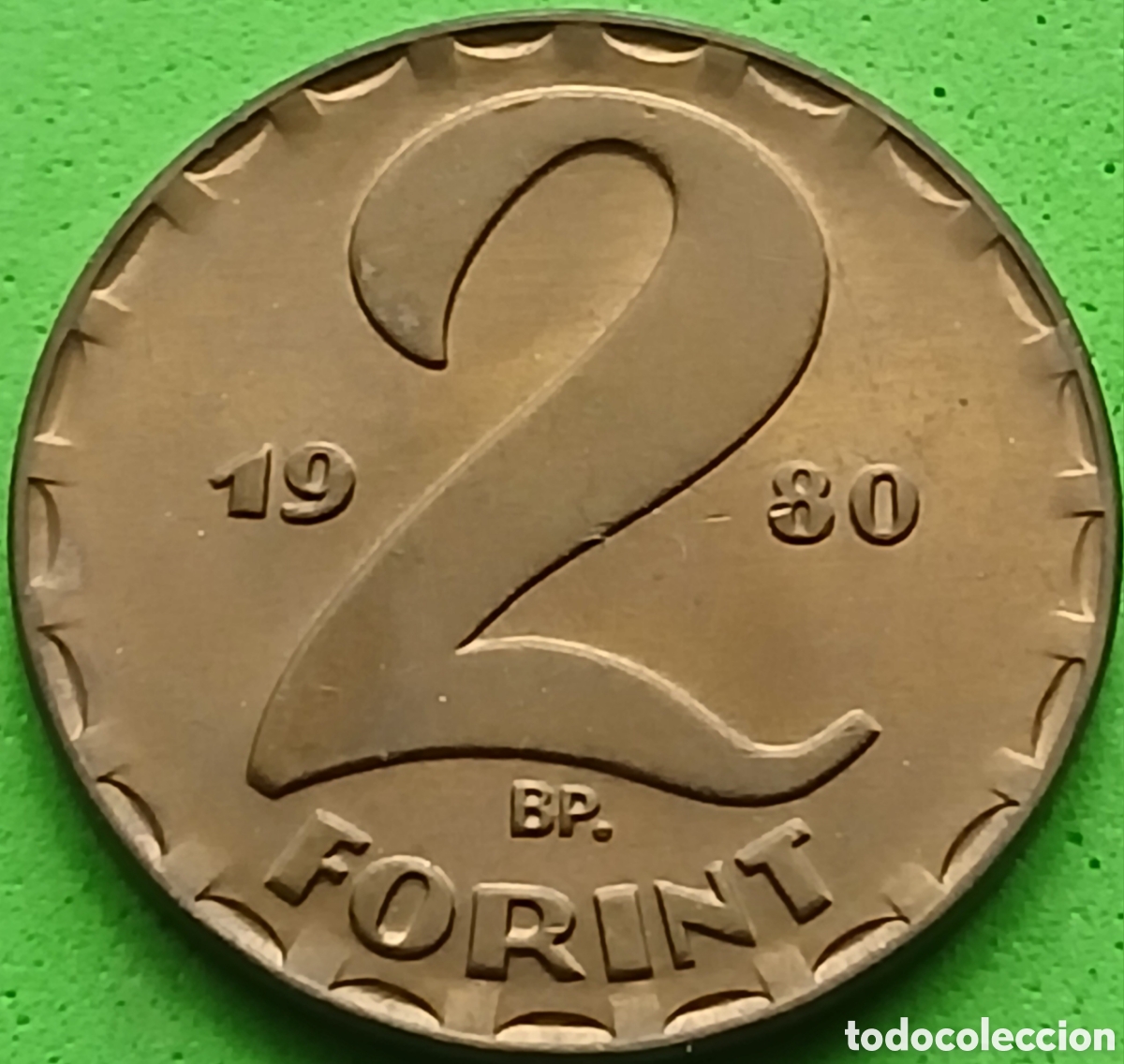 Monete antiche di Europa: Hungr&iacute;a 2 forint 1980 km#591