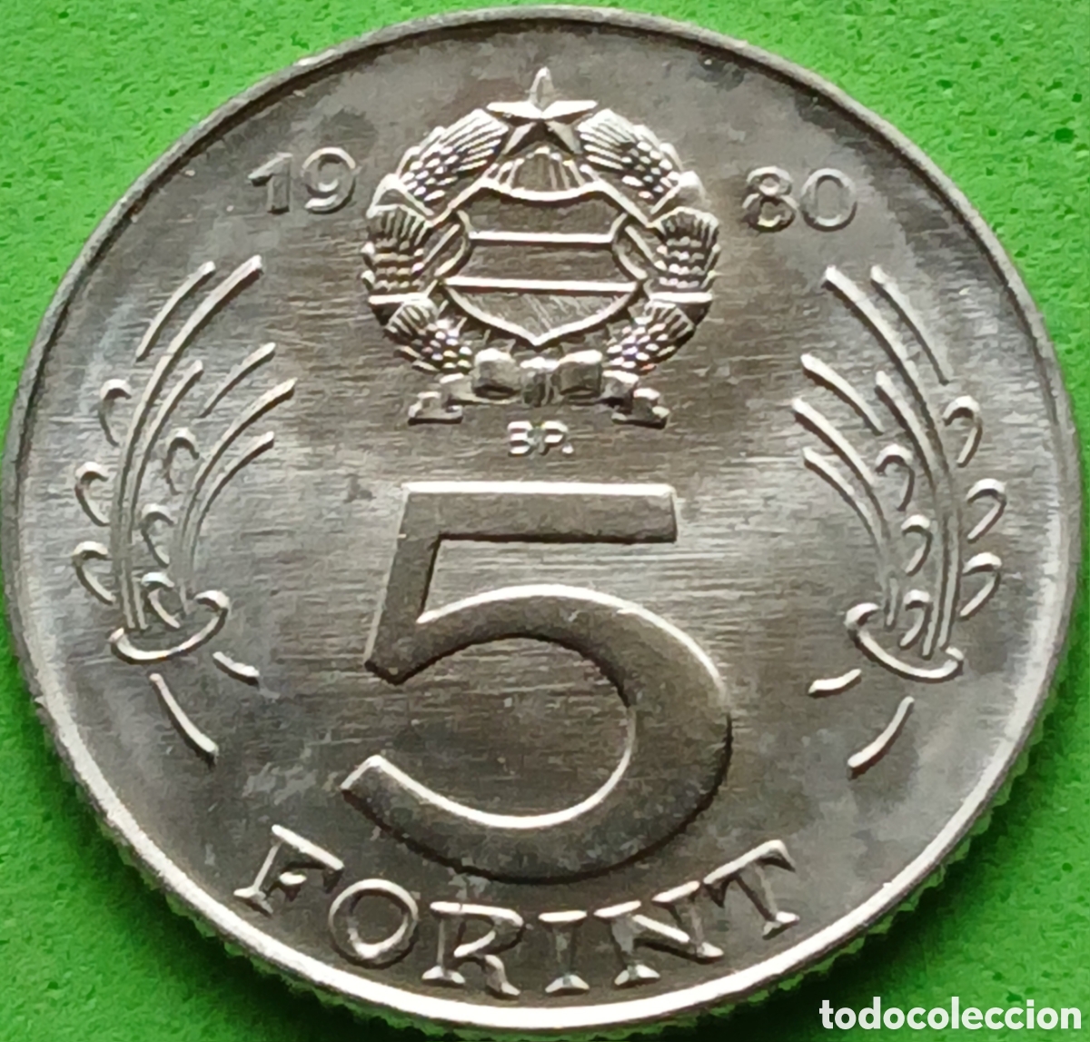 Monete antiche di Europa: Hungr&iacute;a 5 forint 1980 km#594