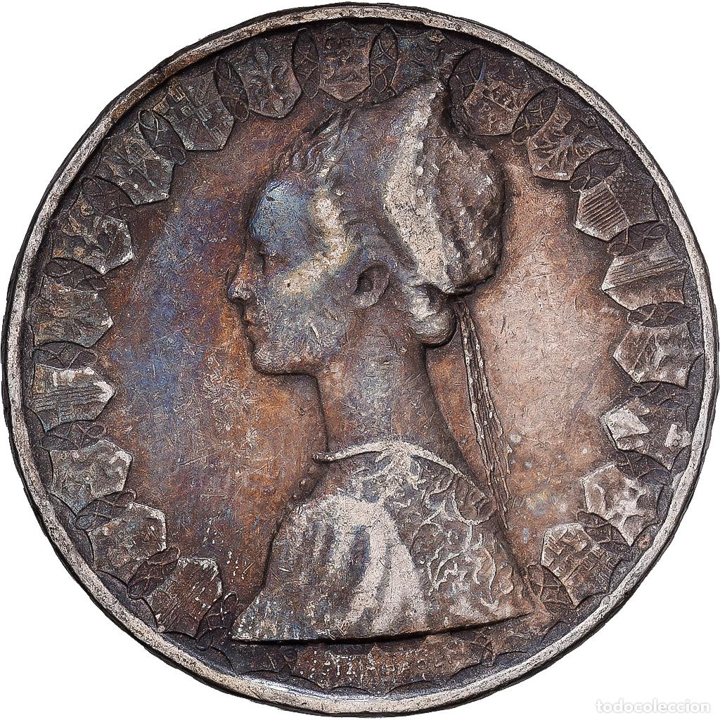 Old Coins of Europe: [#1167685] Italia, 500 Lire, 1958, Rome, Plata, BC+, KM:98