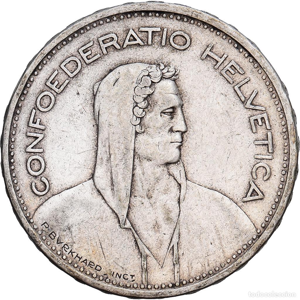 Monedas antiguas de Europa: [#1167699] Suiza, 5 Francs, 1931, Bern, Plata, MBC, KM:40