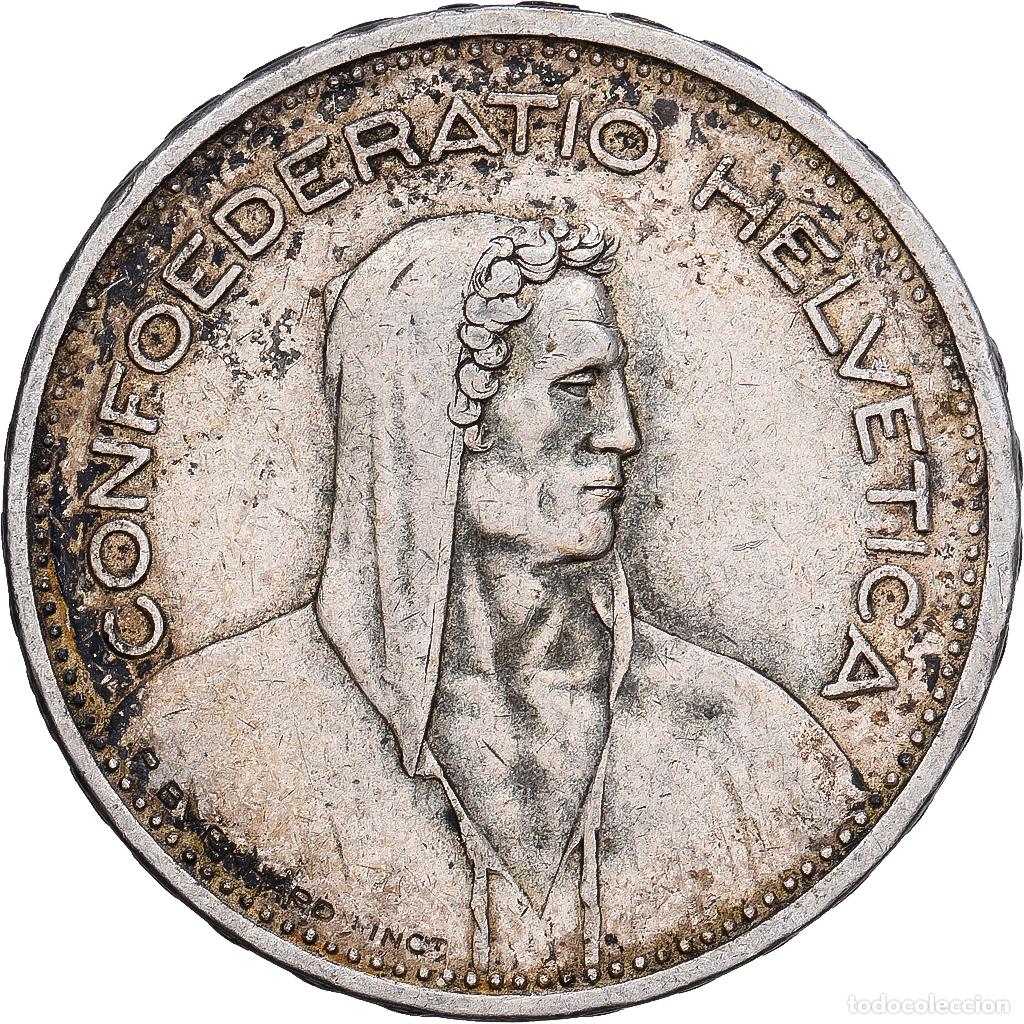 Monedas antiguas de Europa: [#1167700] Suiza, 5 Francs, 1932, Bern, Plata, BC+, KM:40