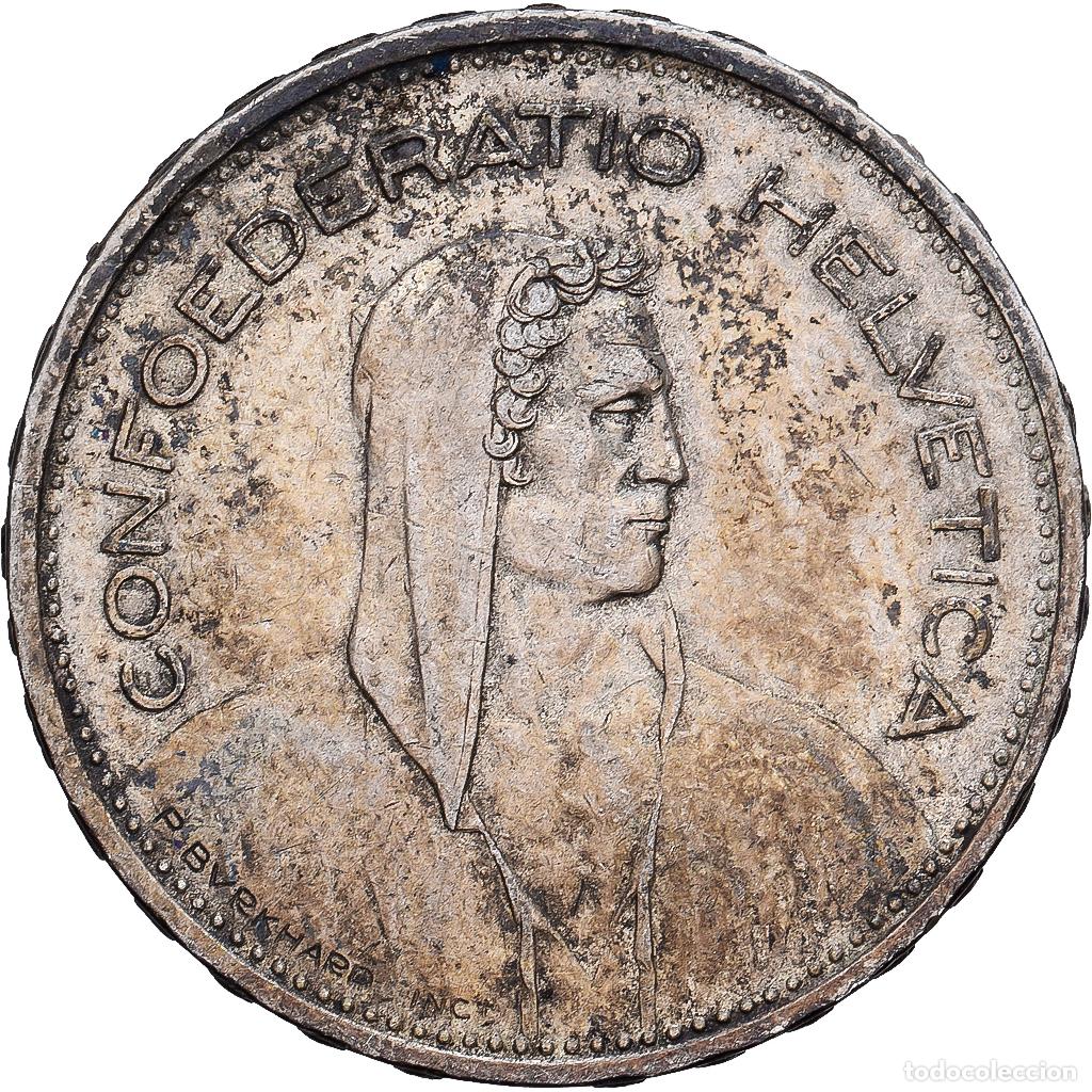 Monedas antiguas de Europa: [#1167702] Suiza, 5 Francs, 1932, Bern, Plata, MBC, KM:40