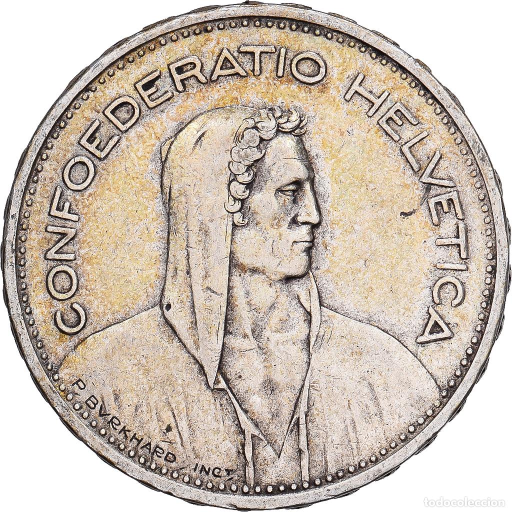 Monedas antiguas de Europa: [#1167703] Suiza, 5 Francs, 1932, Bern, Plata, MBC, KM:40